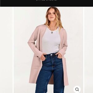 Elegant Women's Blush Cardigan by [Brand]